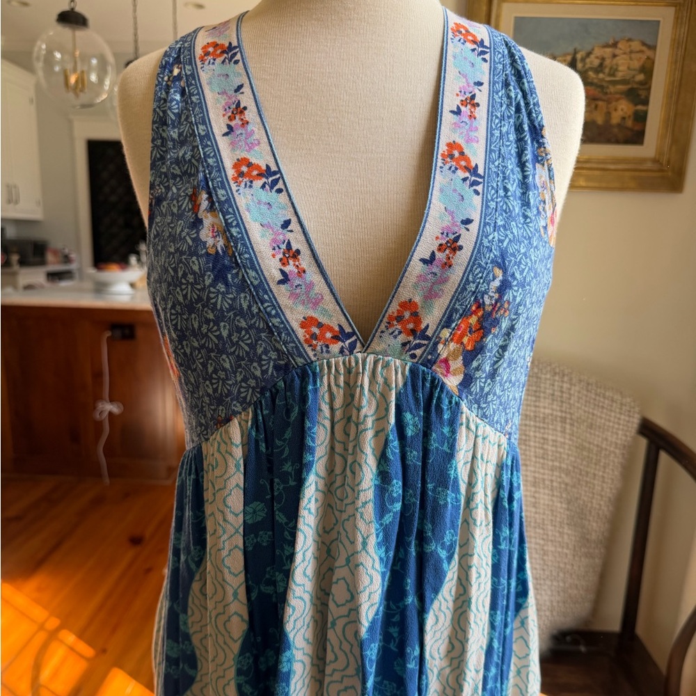 Free People Floral Halter Neck Top